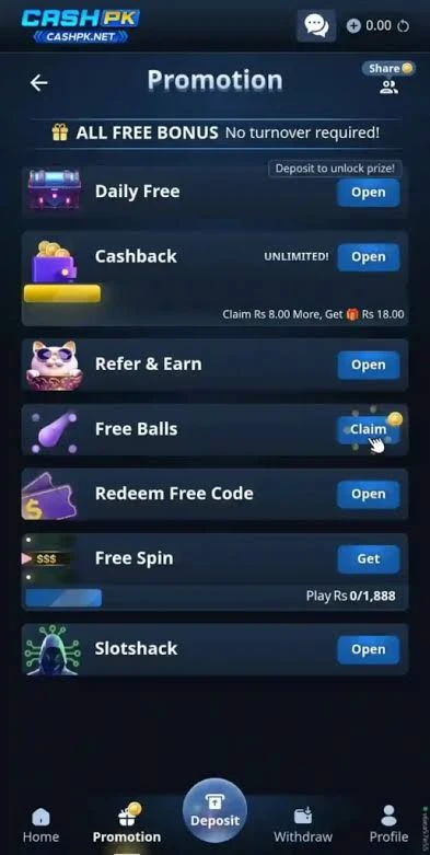 CASH PK Game